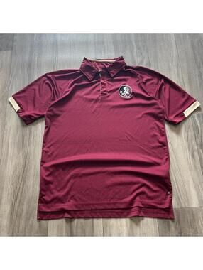 Florida State University FSU Button Up Polo size M